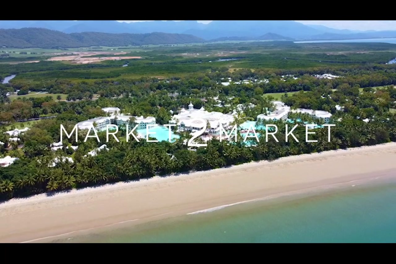 Aerial View Over Four Mile Beach & Sheraton Grand Mirage – Port Douglas