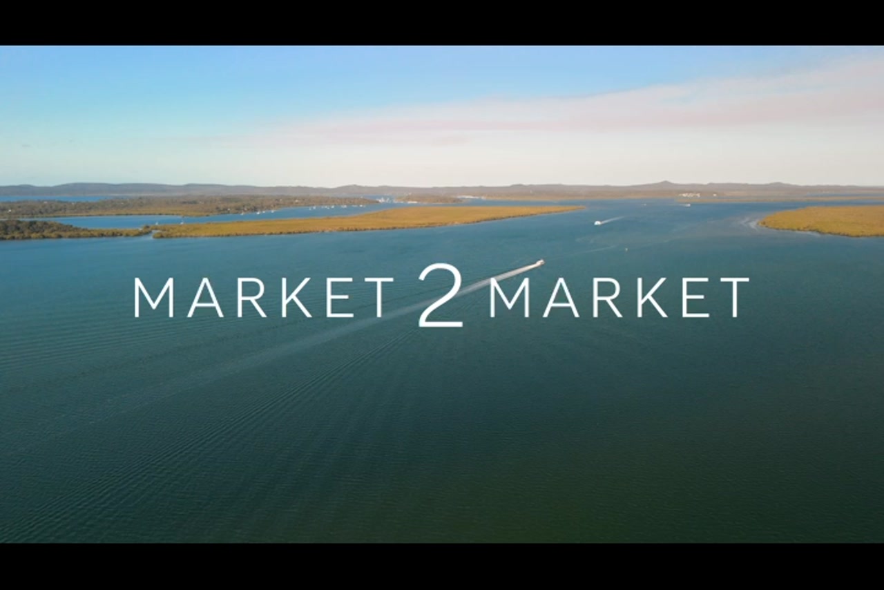 Aerial View over Moreton BayDrone, Redland City