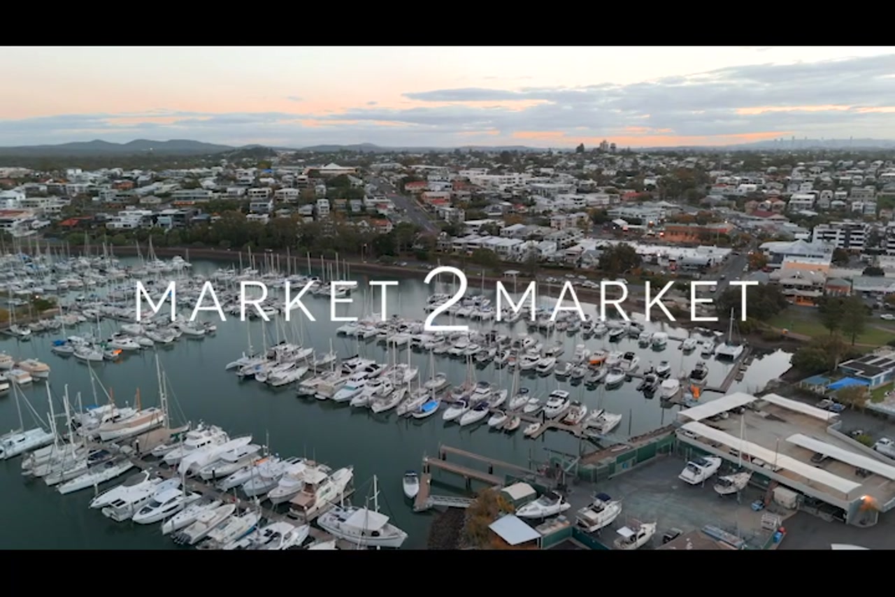 Aerial View Over Manly Marina, Brisbane