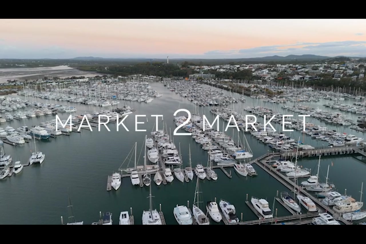 Aerial View Over Manly Marina, Brisbane