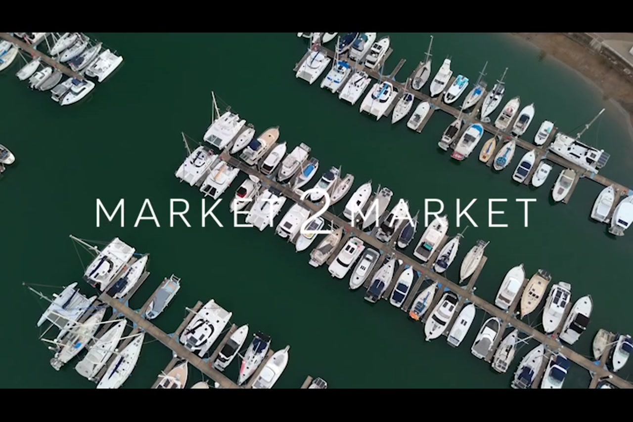 Aerial View Over Manly Marina, Brisbane