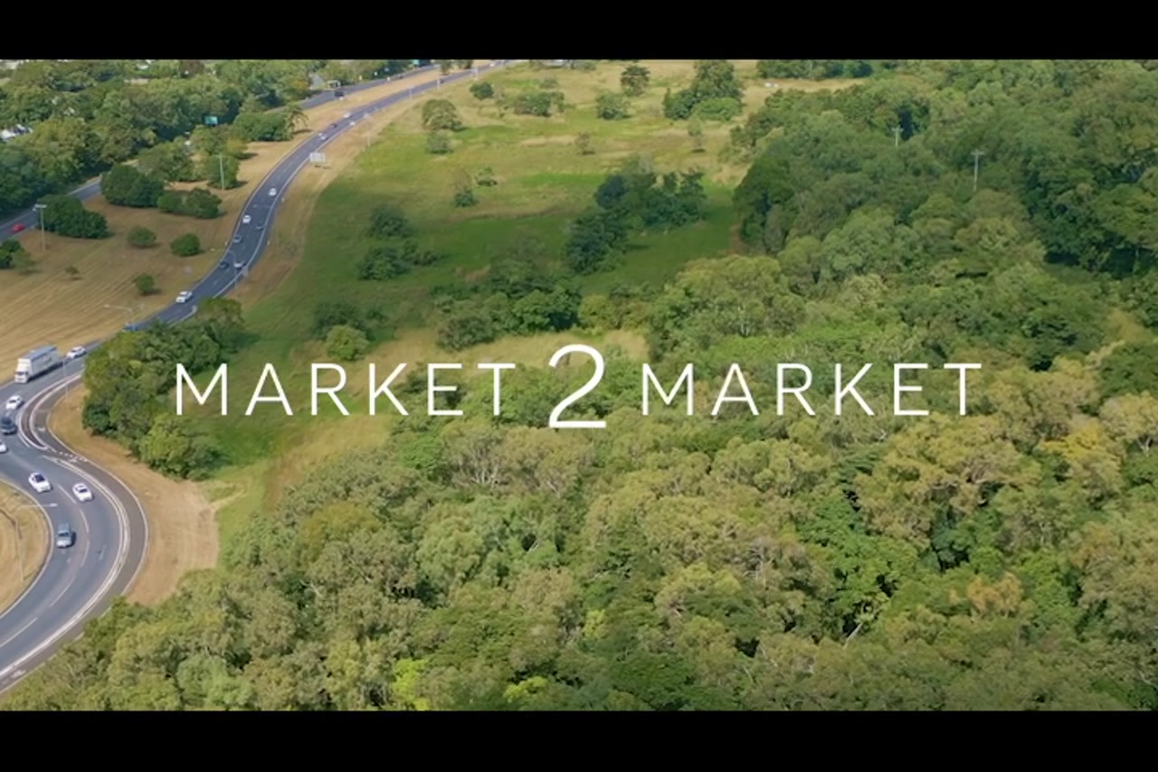 Aerial View of Highway and Undeveloped Land in Cairns
