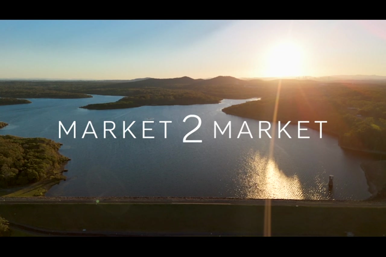 Aerial Footage over Leslie Harrison Dam / Tingalpa Reservoir