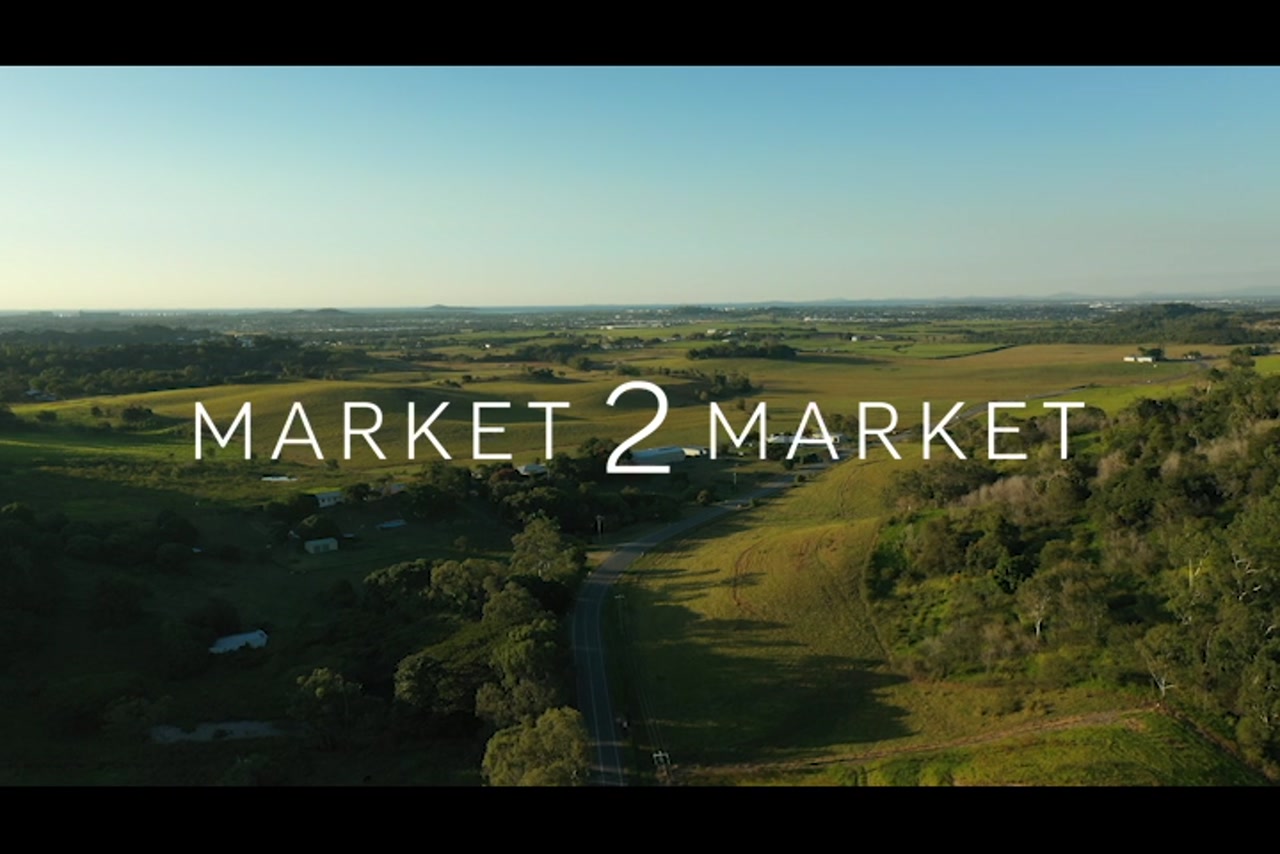 Aerial View over rural, residential area in Mackay