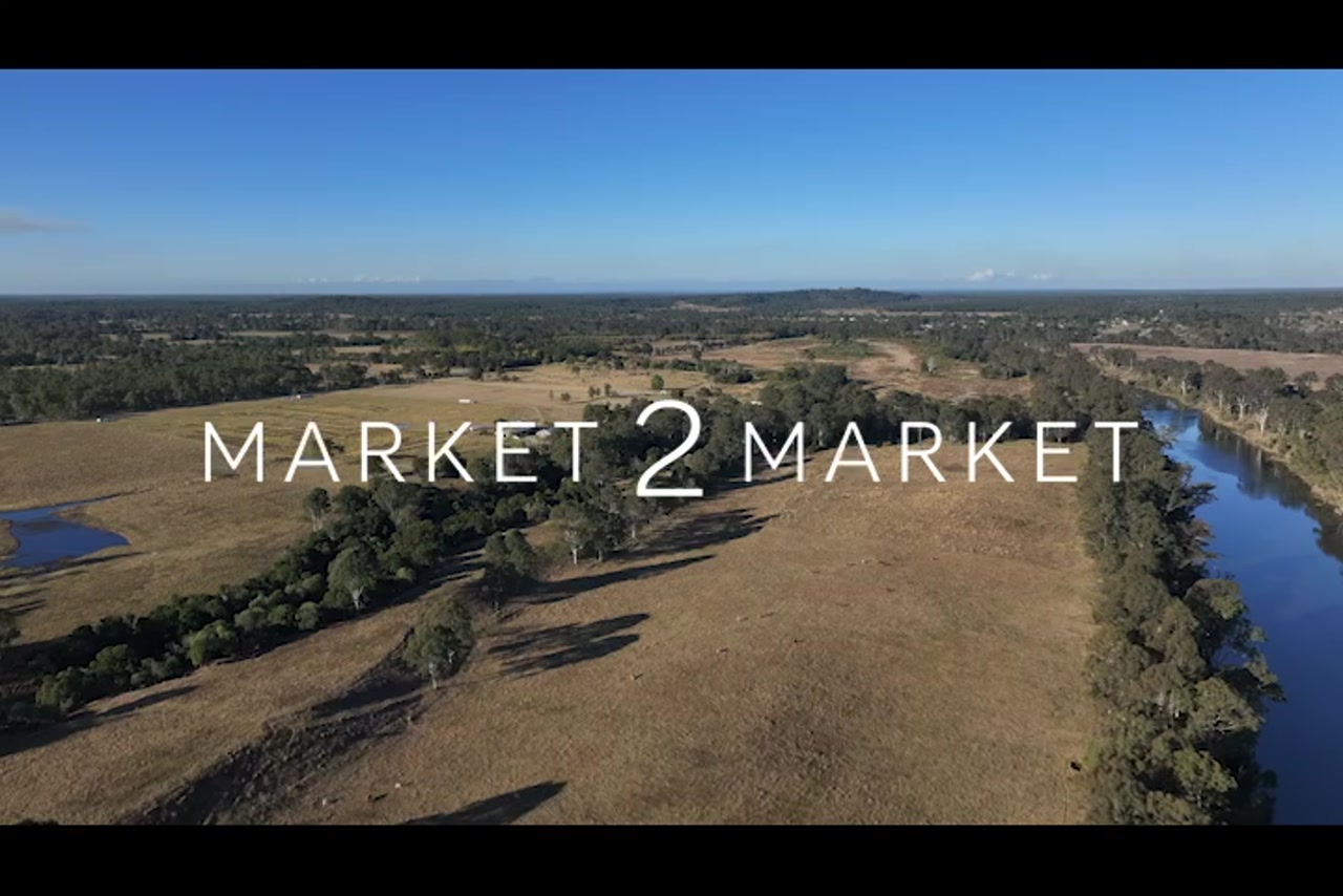 Aerial footage over Mary River and Agricultural Fields in the Wide Bay Region