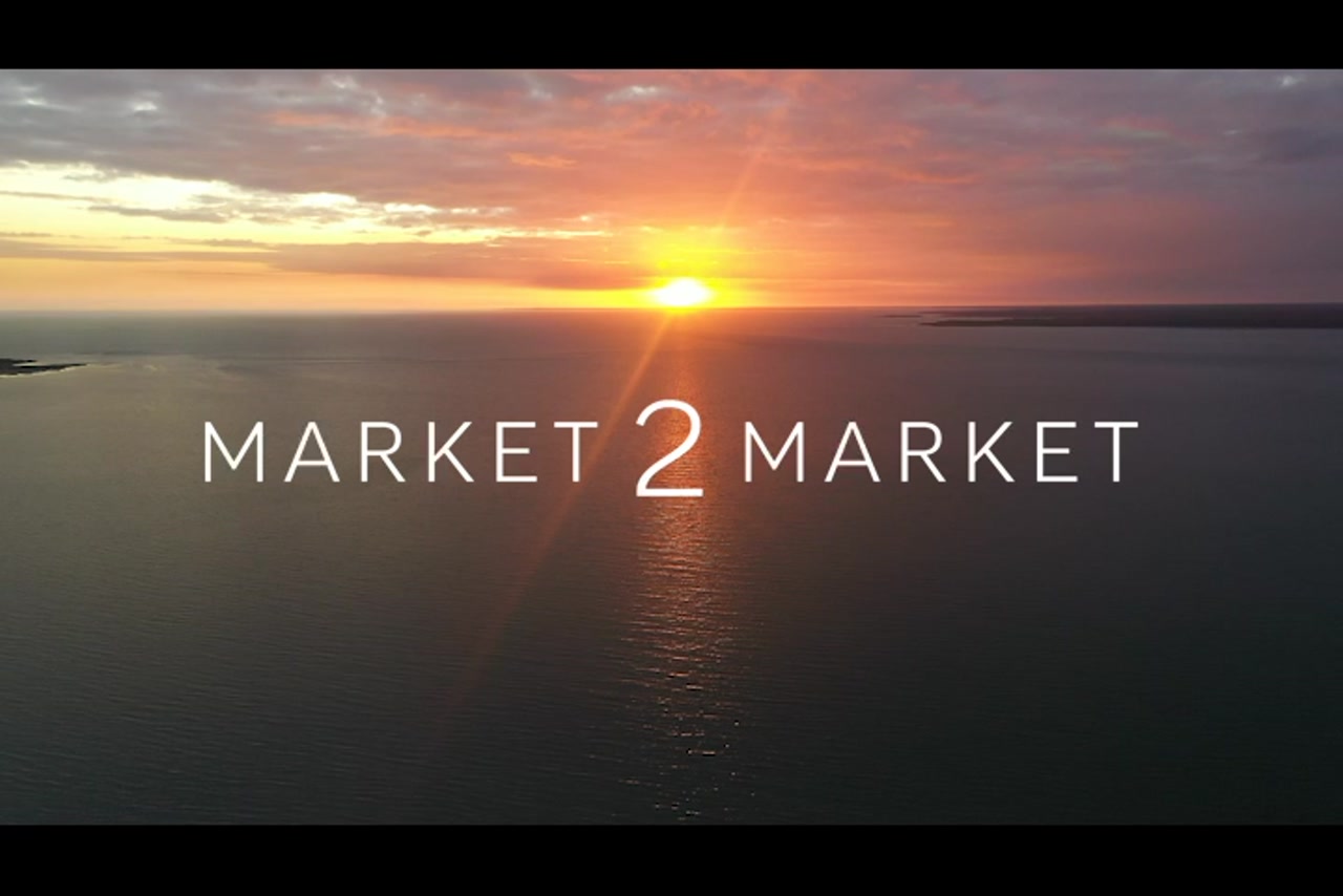 Aerial footage of sunset over ocean in Western Cape region – 0294