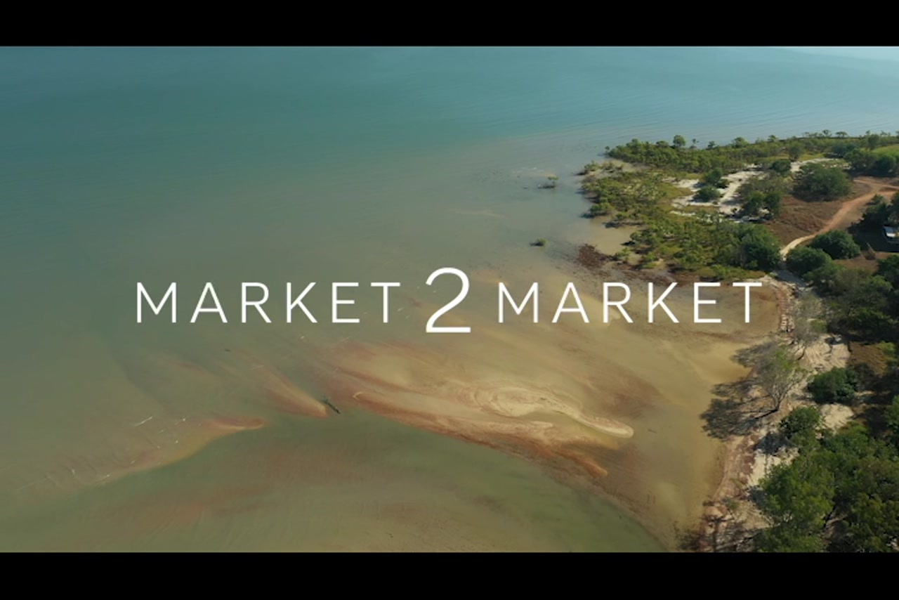 Aerial footage over coastline of Weipa around, Western Cape York – 3016- 0316