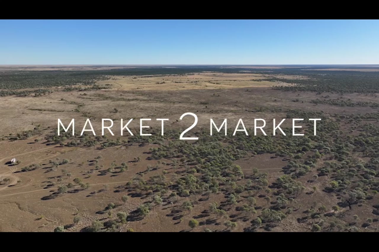 Aerial footage over arid outback landscape