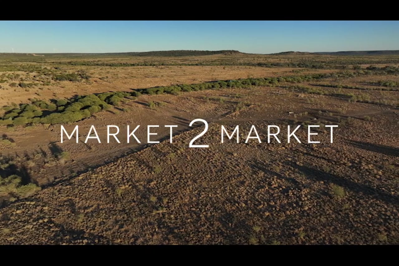 Aerial footage over arid outback landscape