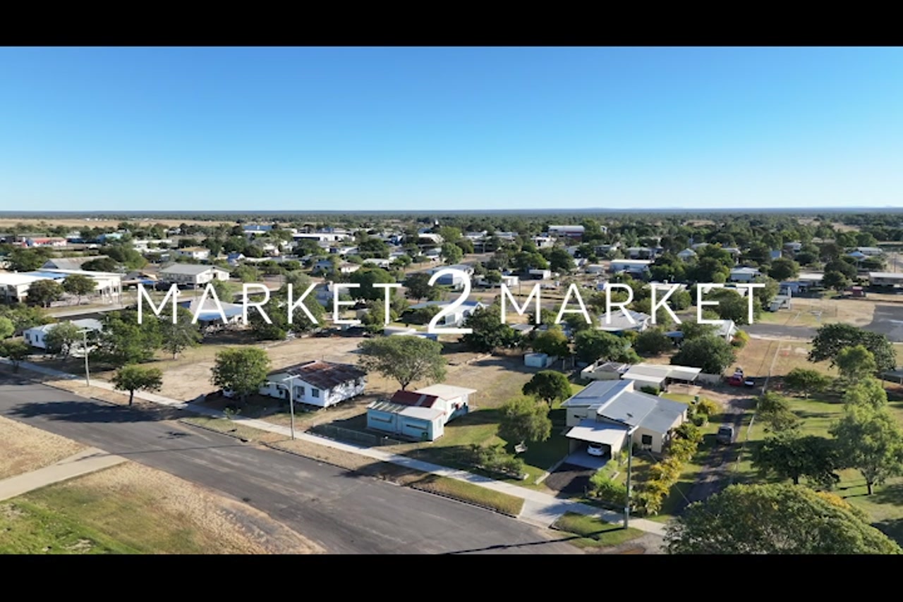 Aerial footage over the town of Hughenden