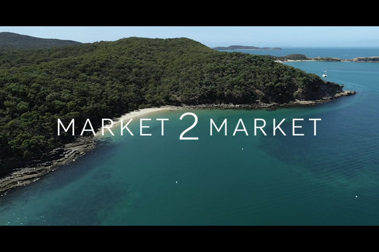 Aerial footage over Shelving Beach and Fisherman’s Beach on Great Keppel Island