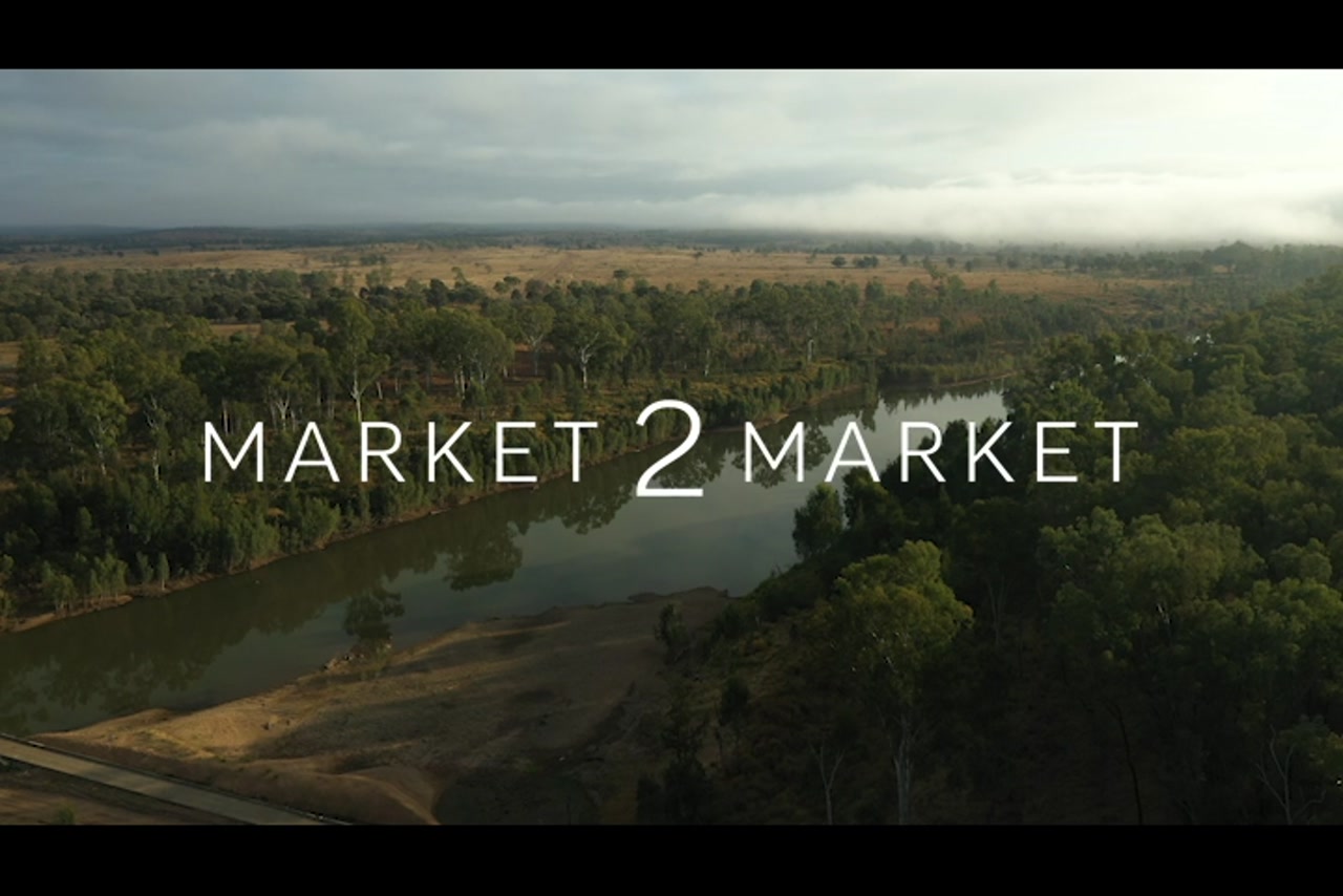 Aerial footage over the Fitzroy River near the Riverslea Bridge