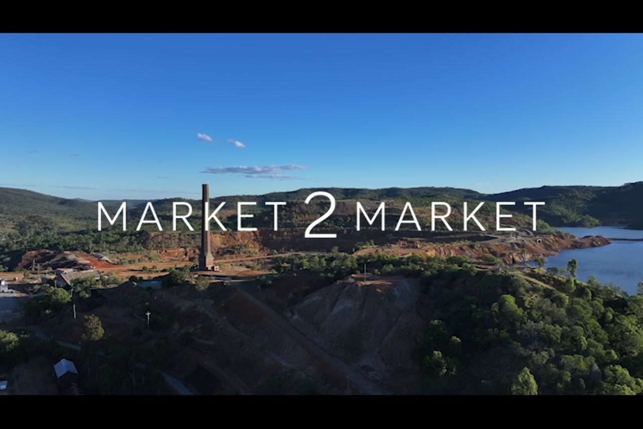 Aerial footage over Mt Morgan Mine, Rockhampton