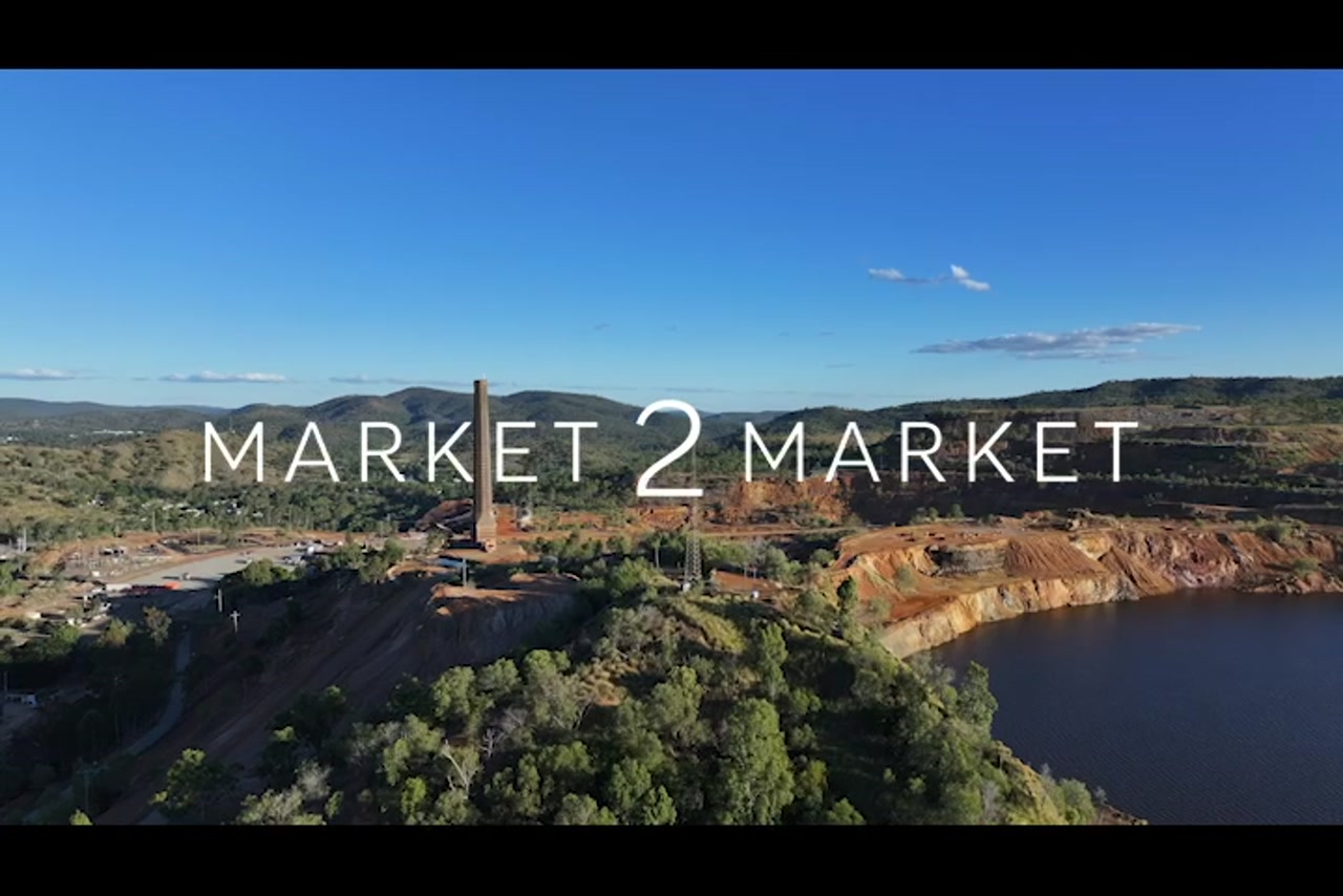 Aerial footage over Mt Morgan Mine, Rockhampton
