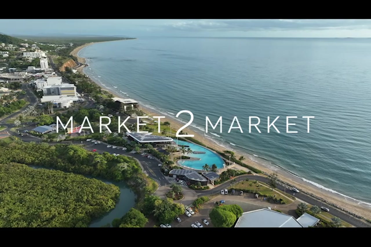 Aerial footage over Yeppoon Lagoon
