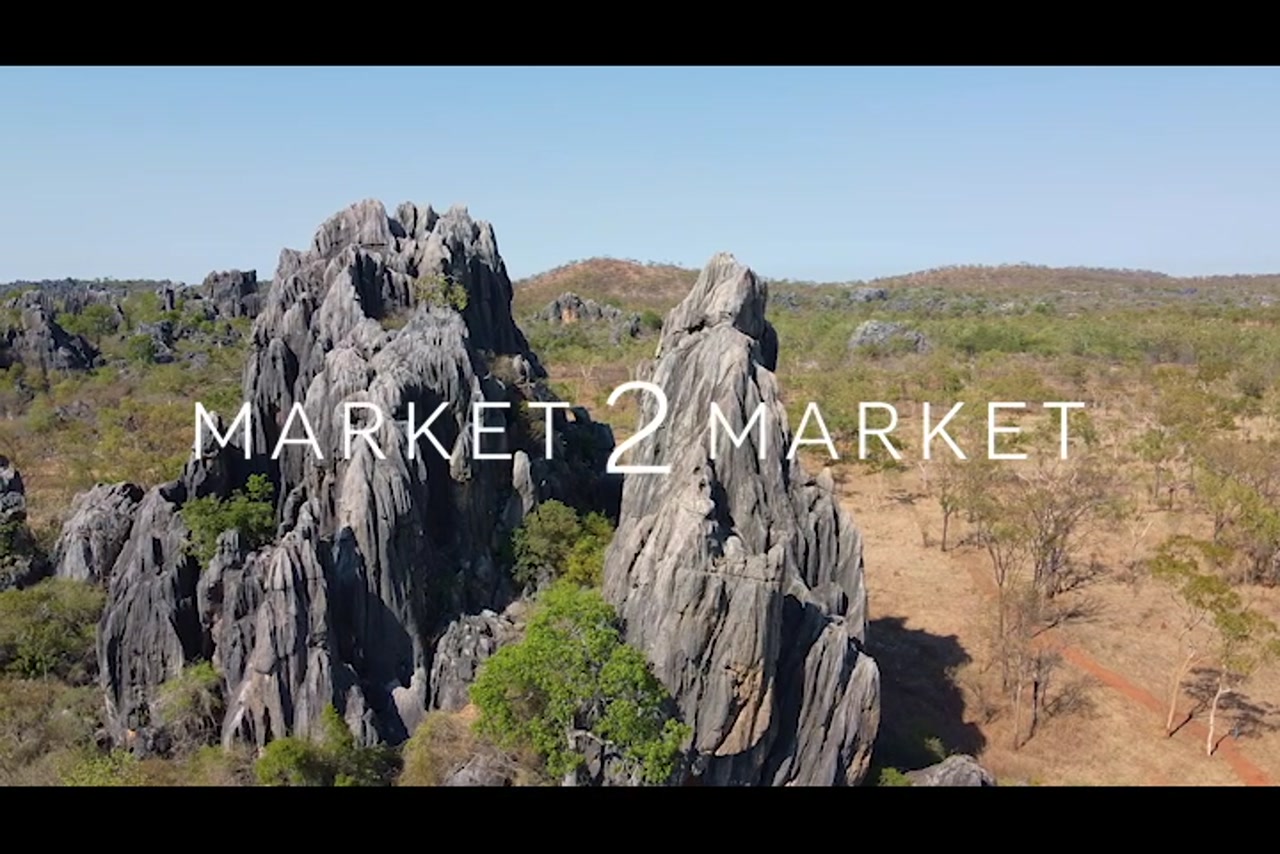 Aerial View Over Rocky Landscape, Chillagoe-Mungana Caves