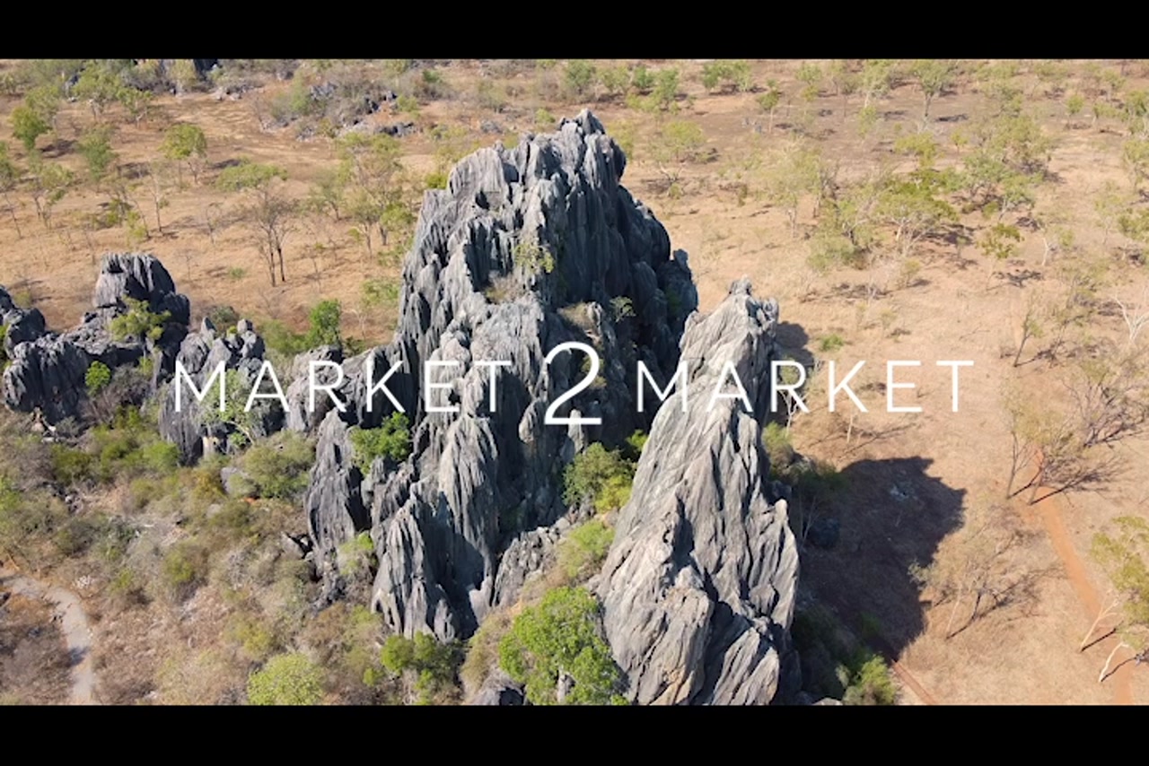 Aerial View Over Rocky Landscape, Chillagoe-Mungana Caves